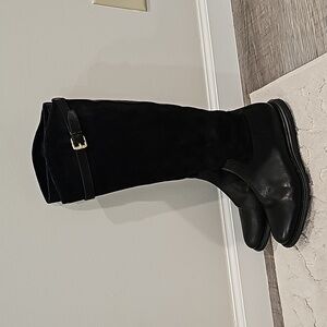 Cole Haan Boots Womens 9.5 B Grand OS Knee High Buckle Strap